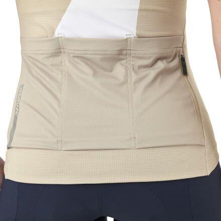 Camisola de manga curta Mavic Aksium Graphic para mulher Branco/Bege 5/7