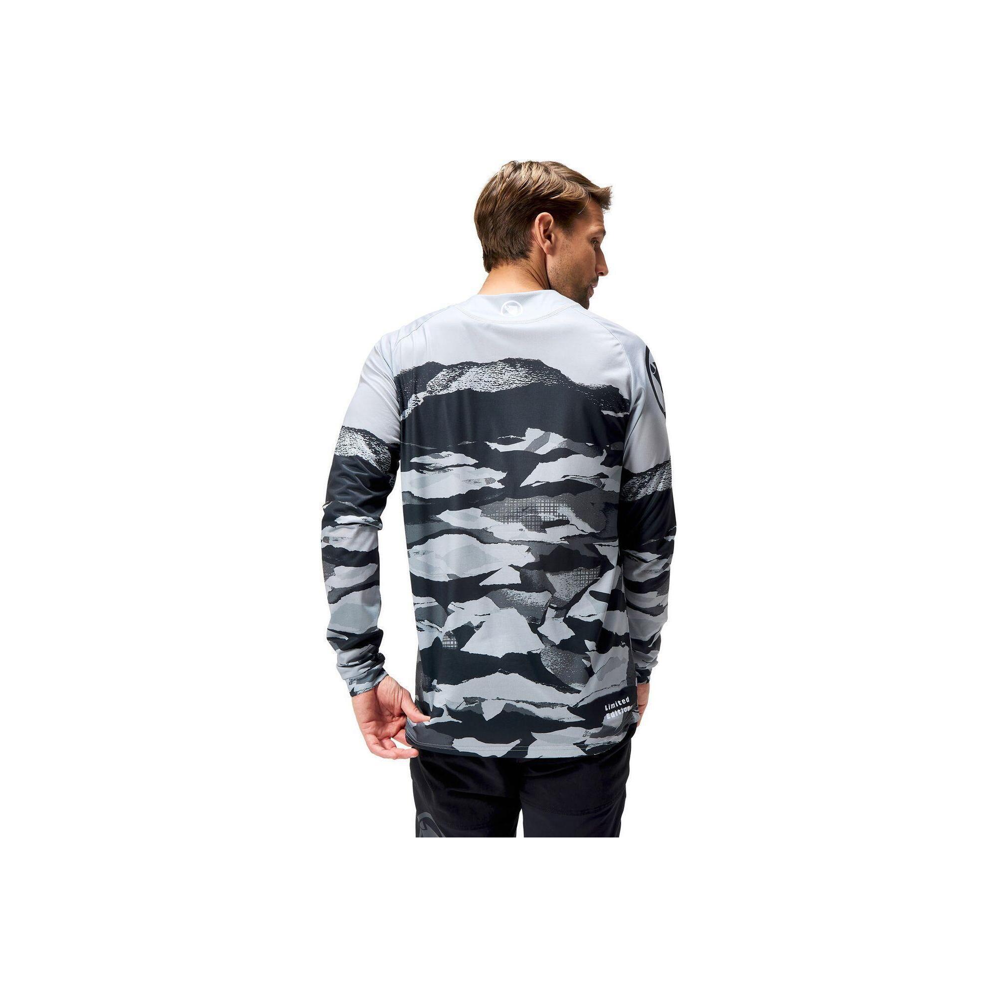 Bluză cu mâneci lungi pentru ciclism bărbați Endura Mountain Camo Ltd