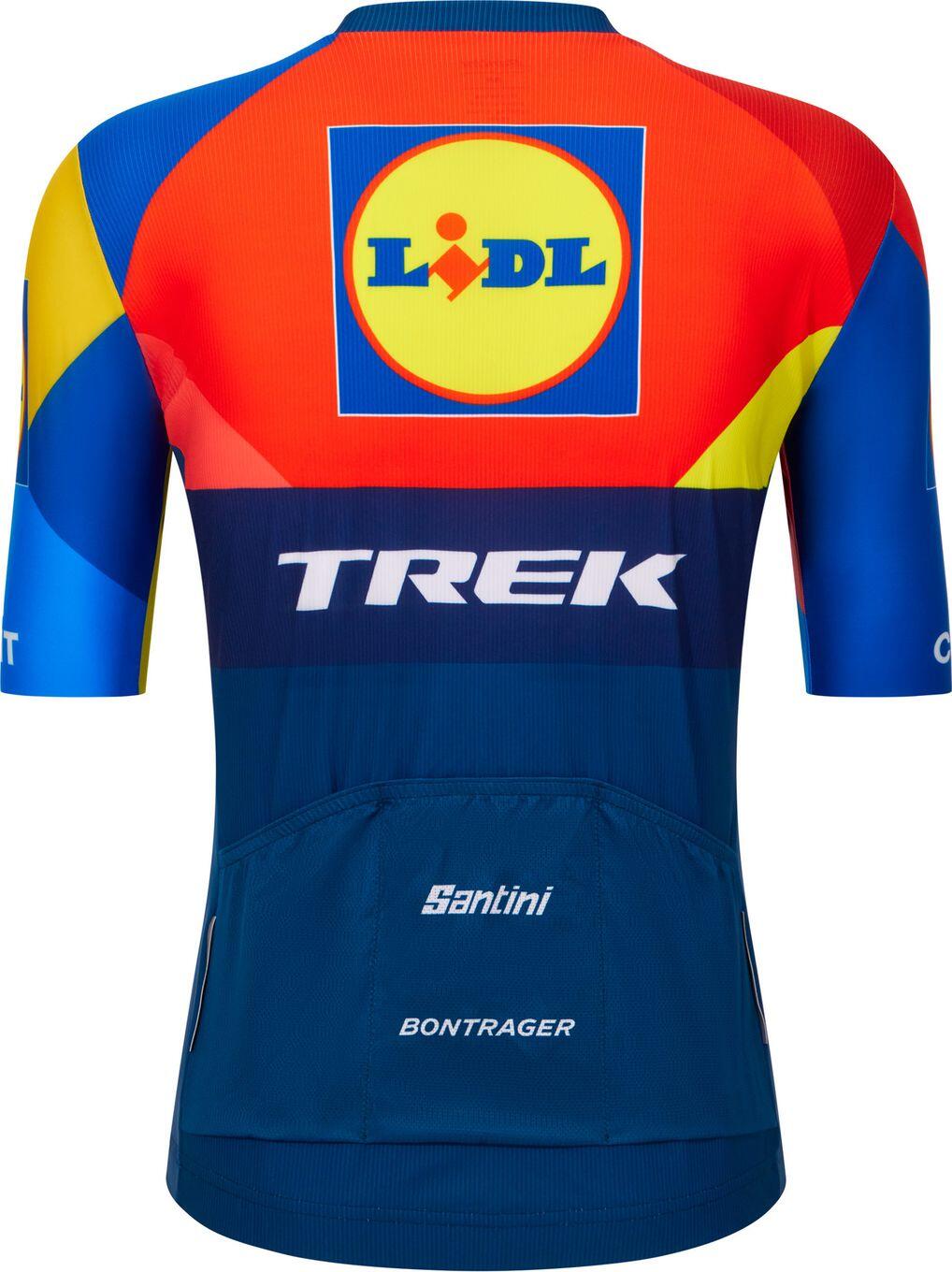 Herren Kurzarm Trikot Santini Team Lidl-Trek 2025 Blau 2/3
