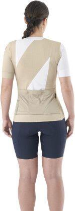 Camisola de manga curta Mavic Aksium Graphic para mulher Branco/Bege 4/7