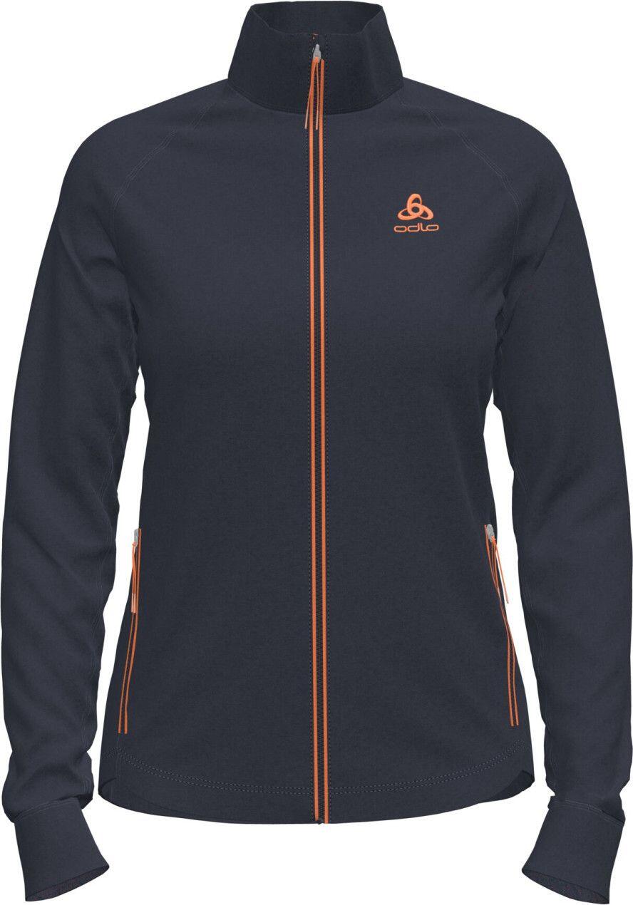 Polaire Femme Odlo Full Zip Berra Bleu Foncé 1/2