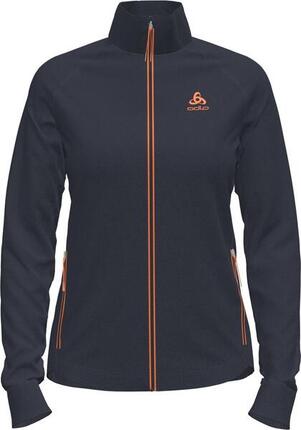 Polaire Femme Odlo Full Zip Berra Bleu Foncé