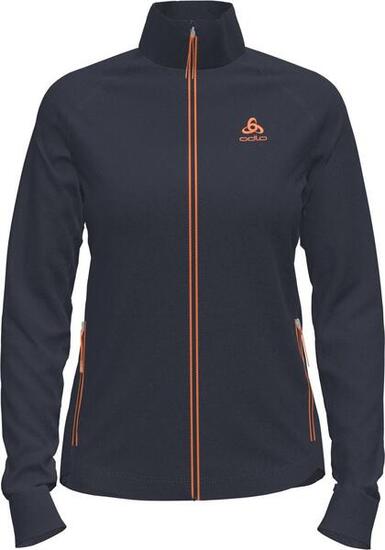 Polaire Femme Odlo Full Zip Berra Bleu Foncé