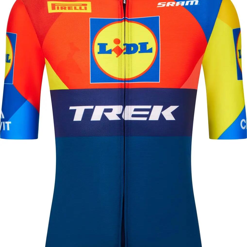 Santini Team Lidl-Trek 2025 Men's Short Sleeve Jersey Blue