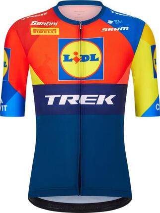 Maillot Manches Courtes Homme Santini Team Lidl-Trek 2025 Bleu