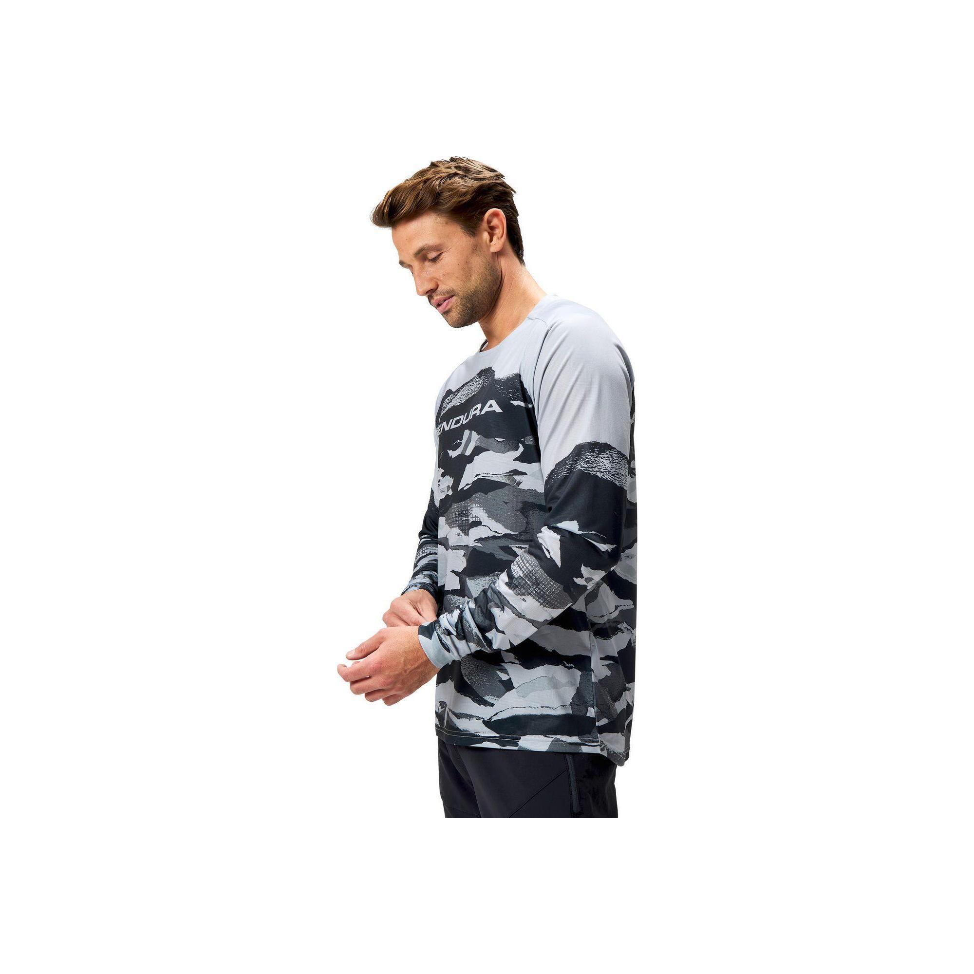 Bluză cu mâneci lungi pentru ciclism bărbați Endura Mountain Camo Ltd