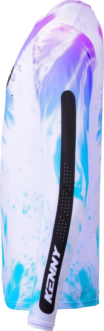 Kenny Prolight Langarm-Trikot Weiß/Violett 4/7