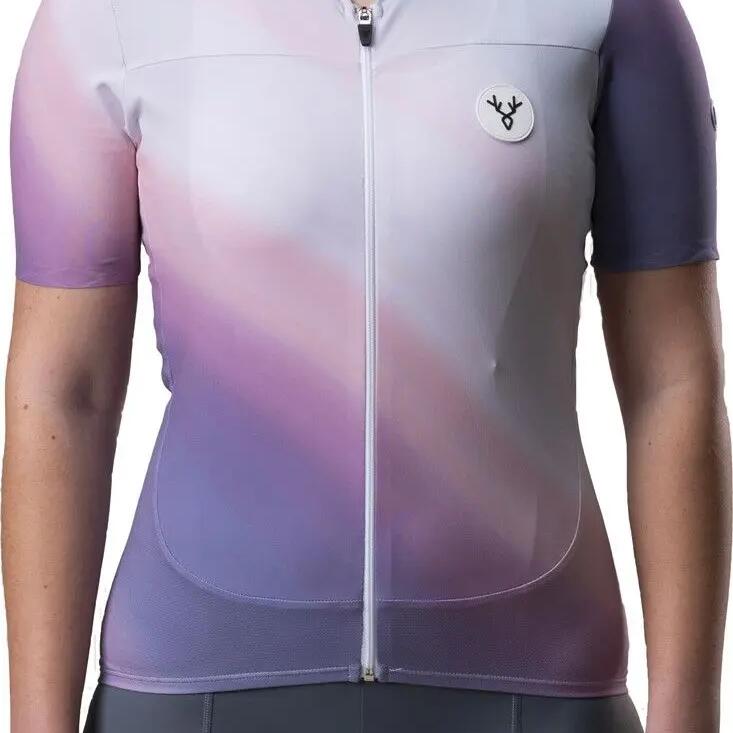 LeBram Ventoux Aquarelle Women Short Sleeves Jersey Purple