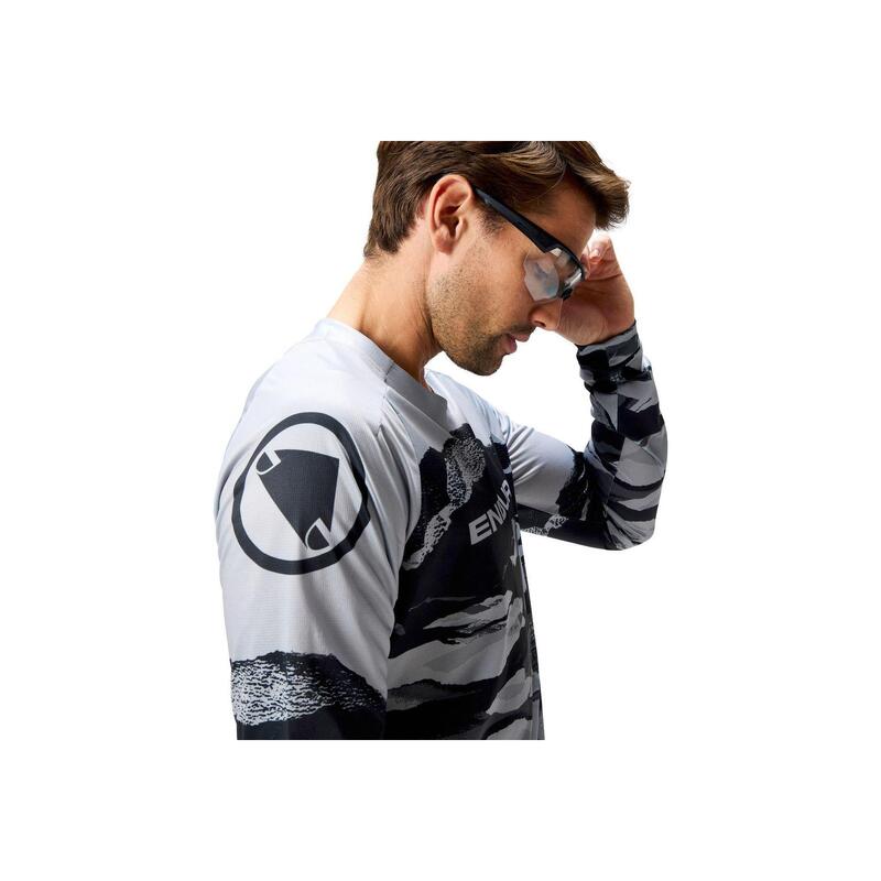 Bluză cu mâneci lungi pentru ciclism bărbați Endura Mountain Camo Ltd
