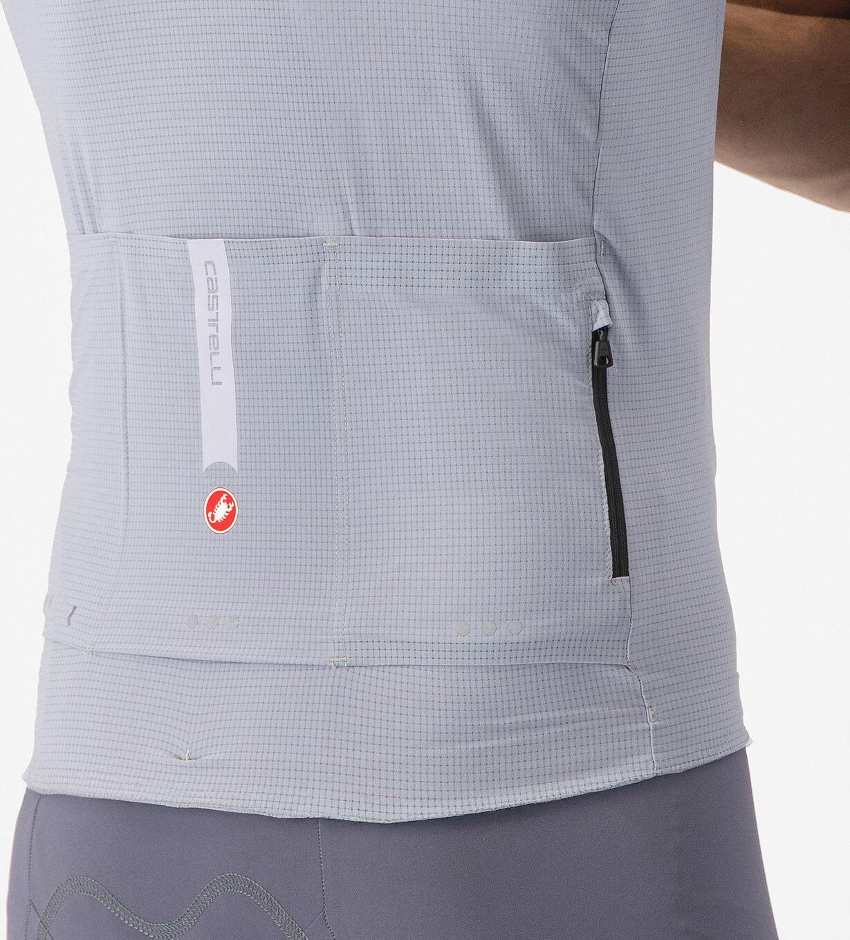 Maillot Manches Courtes Castelli Premio Evo Gris 4/6