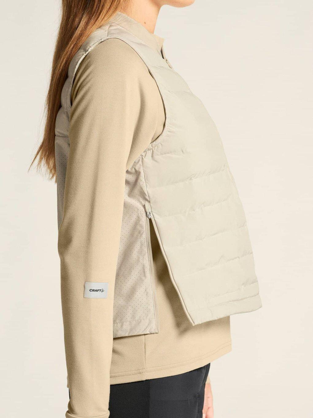 Damesmarcel SubZ Beige Mouwloos 1/2 Rits Vest 4/7