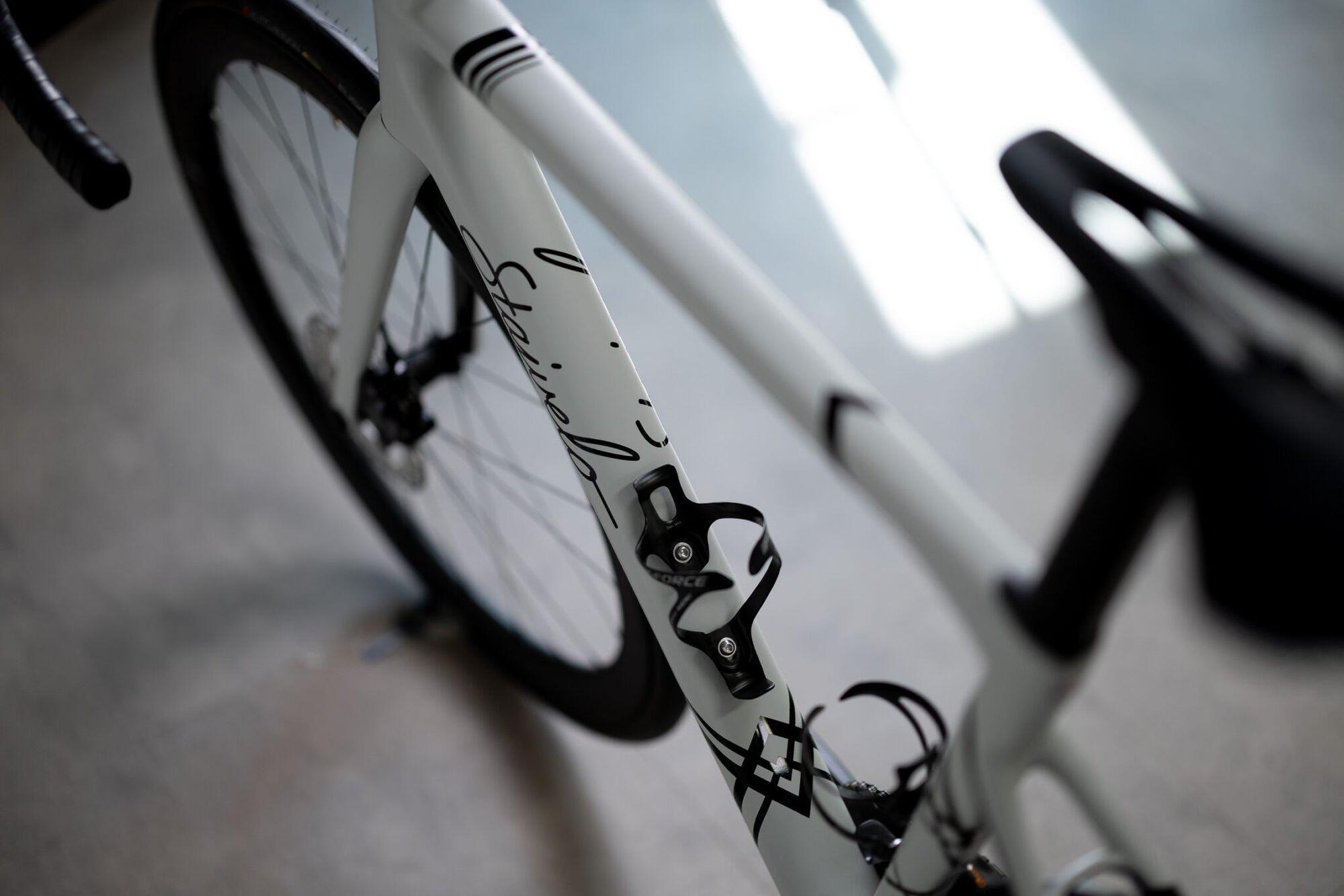 Vélo de Route Stajvelo Beau Rivage Shimano Ultegra Di2 12V 700 mm Blanc 3/7
