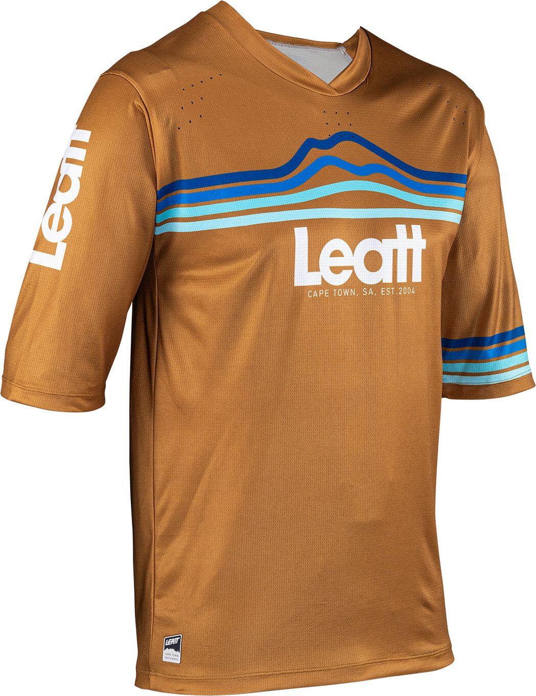 Maglia Leatt Enduro 3.0 a maniche corte marrone 3/6