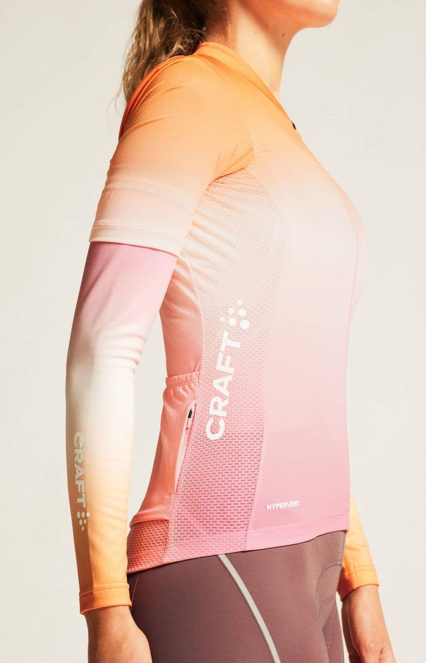 Maglia a maniche corte Craft ADV Endur Graphic Rosa/Arancione Donna 3/7