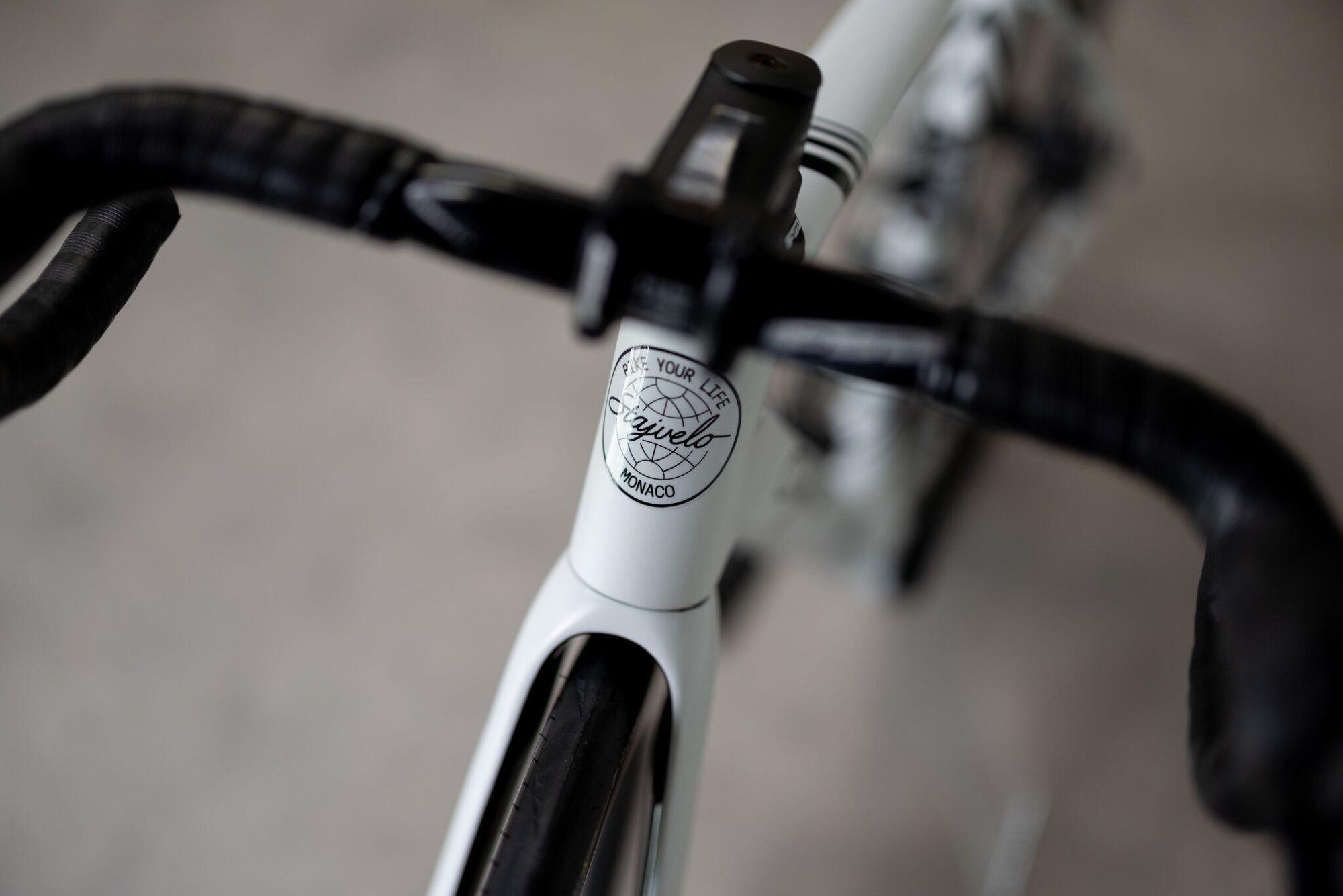 Vélo de Route Stajvelo Beau Rivage Shimano Ultegra Di2 12V 700 mm Blanc 5/7