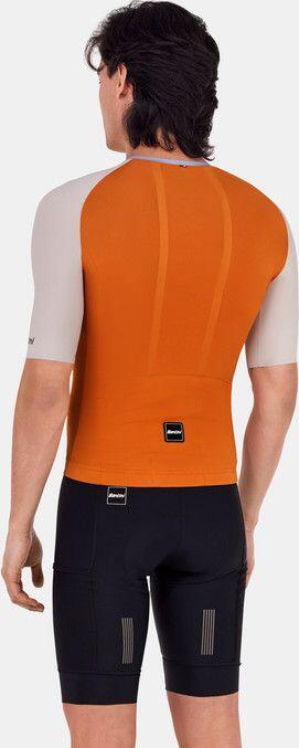 Santini Pelle Maglia a maniche corte unisex arancione 5/5