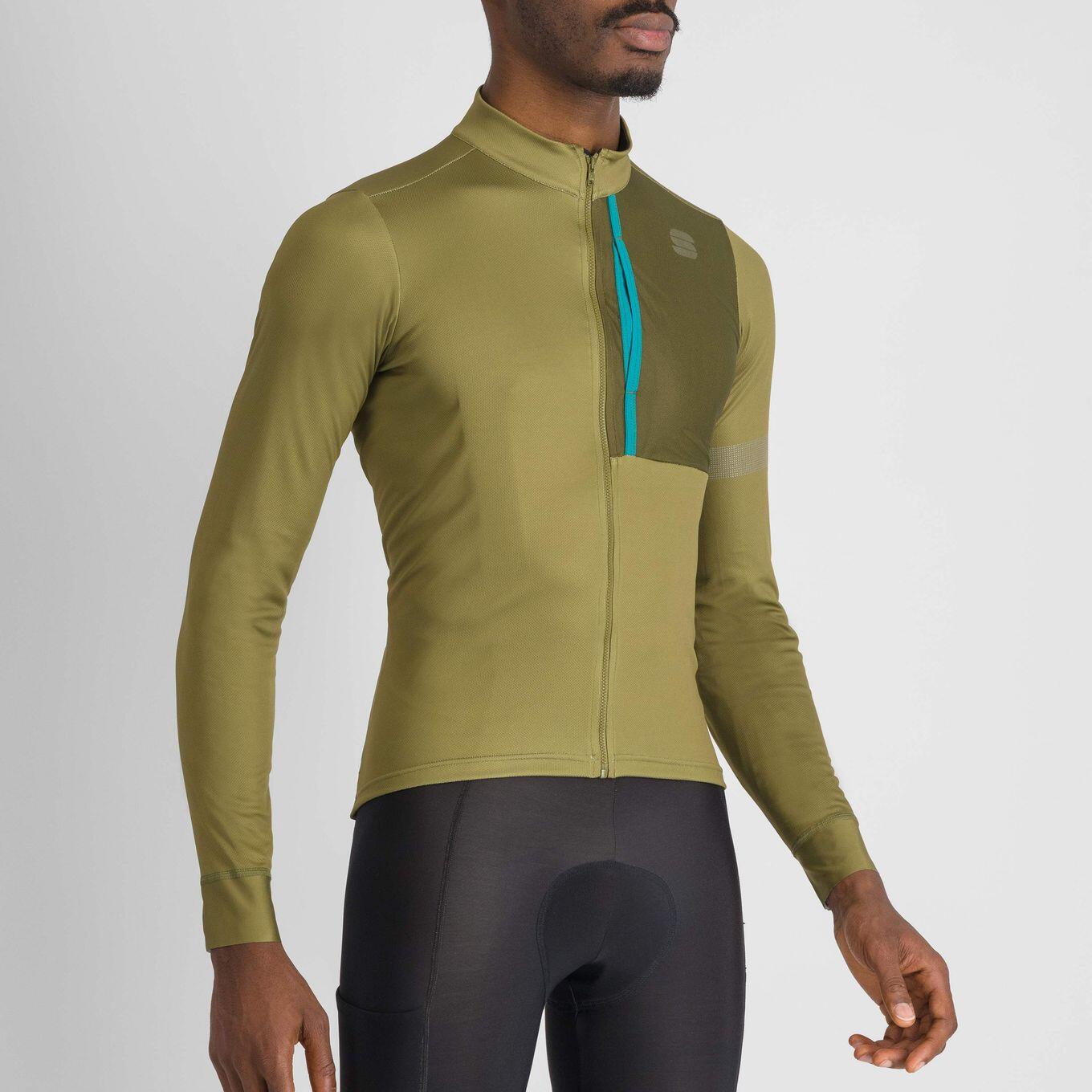 Camiseta de manga larga Sportful Supergiara Thermal Caqui 3/5