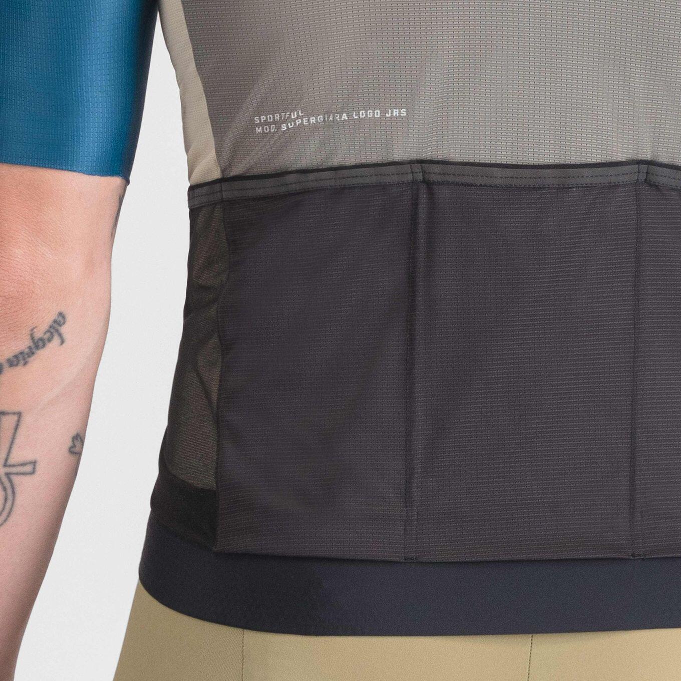 Maglia a maniche corte Sportful Supergiara Logo Grigio/Blu 5/5