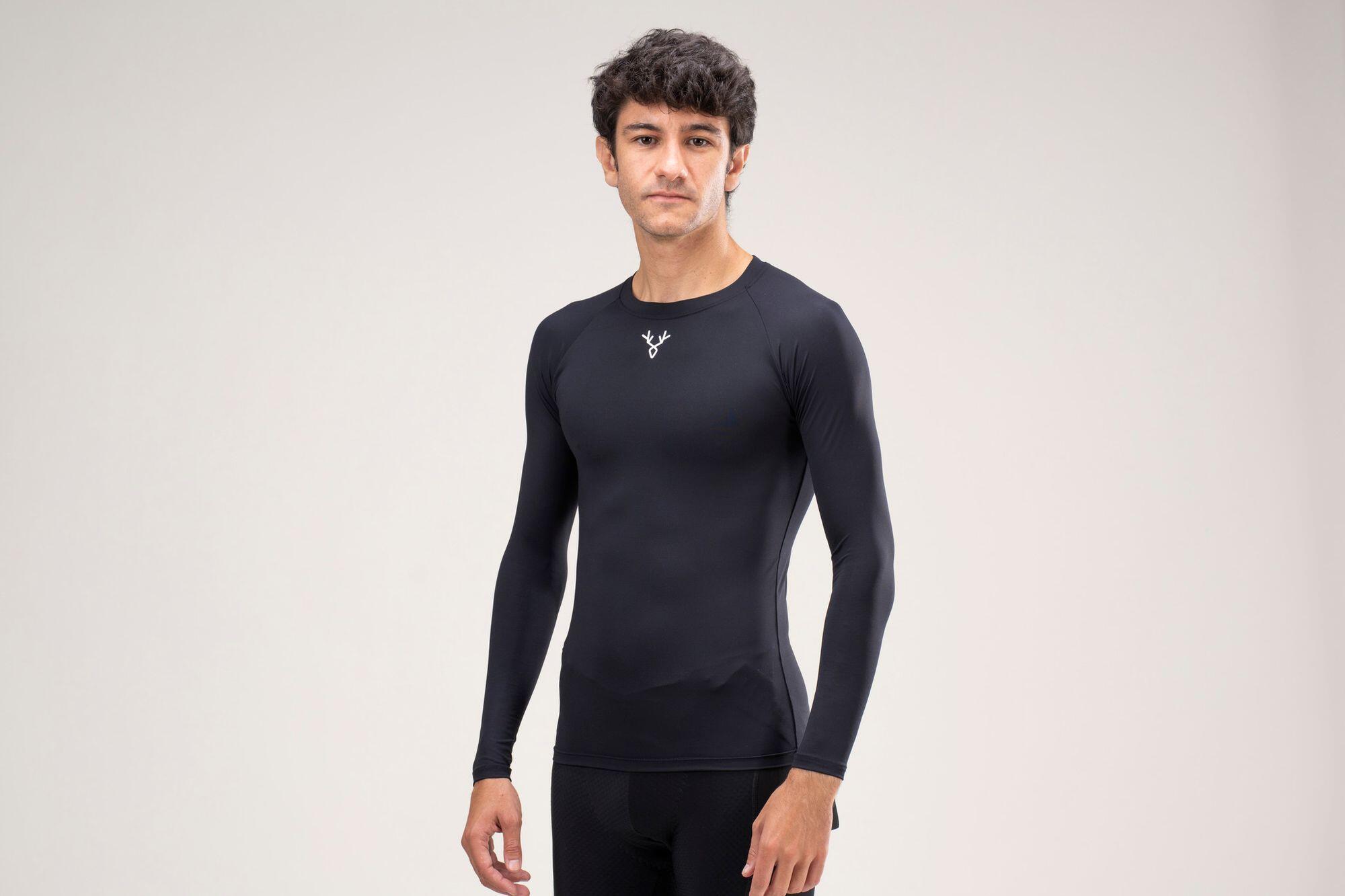 Sous-Maillot Manches Longues Unisexe LeBram Training Noir 2/7