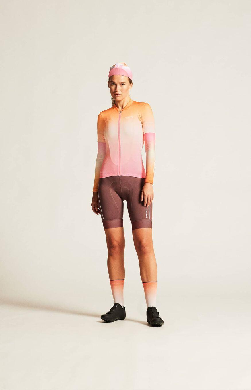 Maglia a maniche corte Craft ADV Endur Graphic Rosa/Arancione Donna 5/7