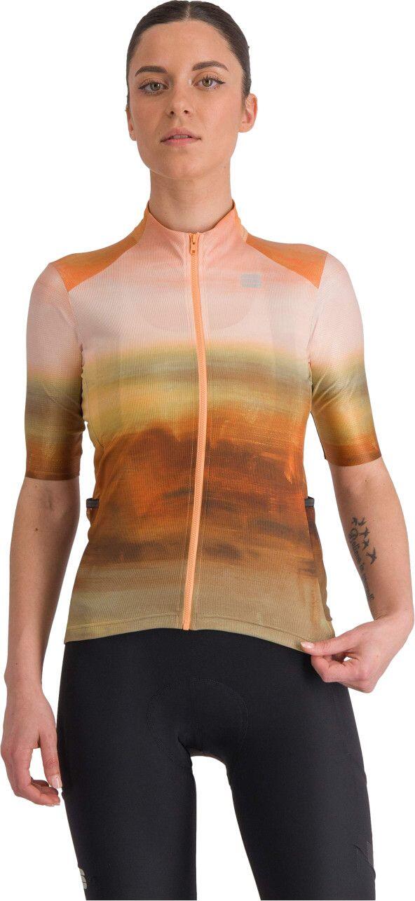 Maglia da donna a maniche corte Sportful Flow Supergiara Beige 1/5