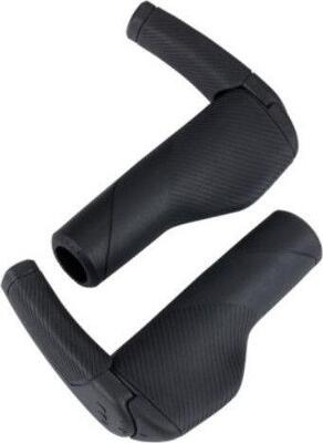 Paar bbb kingcomfort ergonomische handvatten met bar-end zwart
