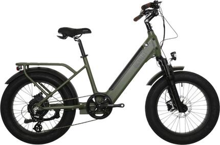 Bicyklet Electric Shortail Cargo Bike Shimano Altus 7S 670 Wh 20'' Khaki Grün