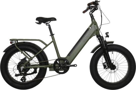 Bicyklet Electric Shortail Cargo Bike Shimano Altus 7S 670 Wh 20'' Khaki Grün