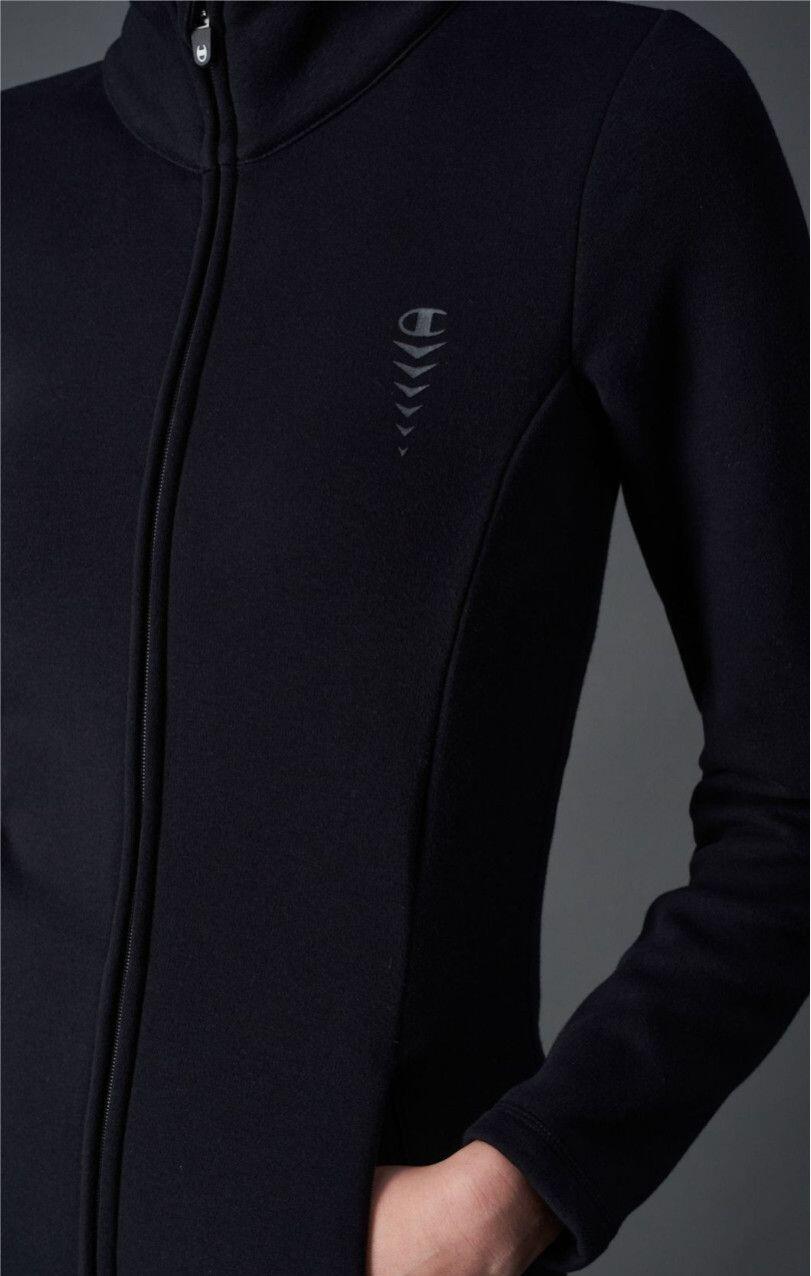 Champion C‑Tech Dames Full-Zip Sweatshirt Zwart 3/5