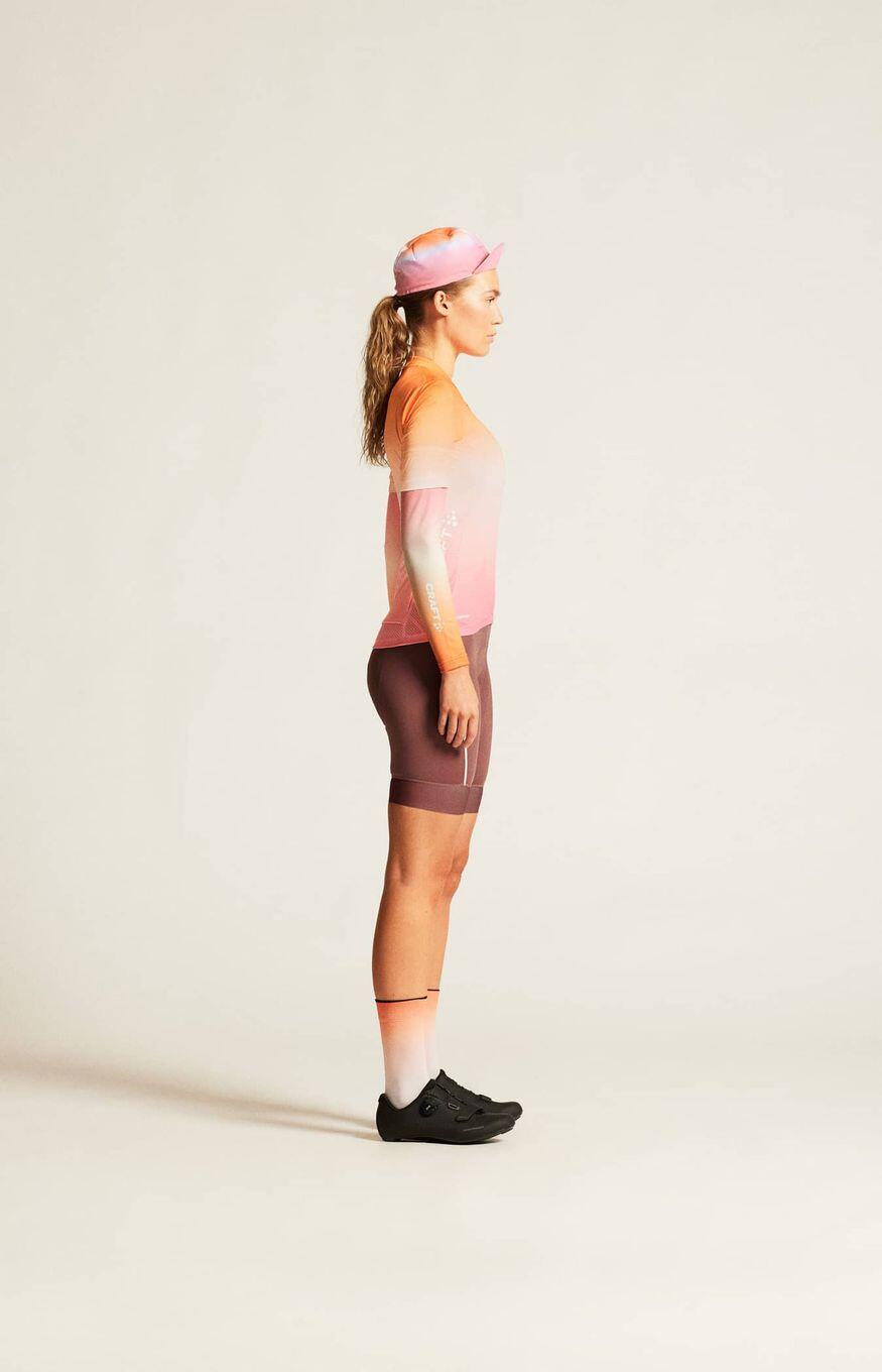 Maglia a maniche corte Craft ADV Endur Graphic Rosa/Arancione Donna 6/7