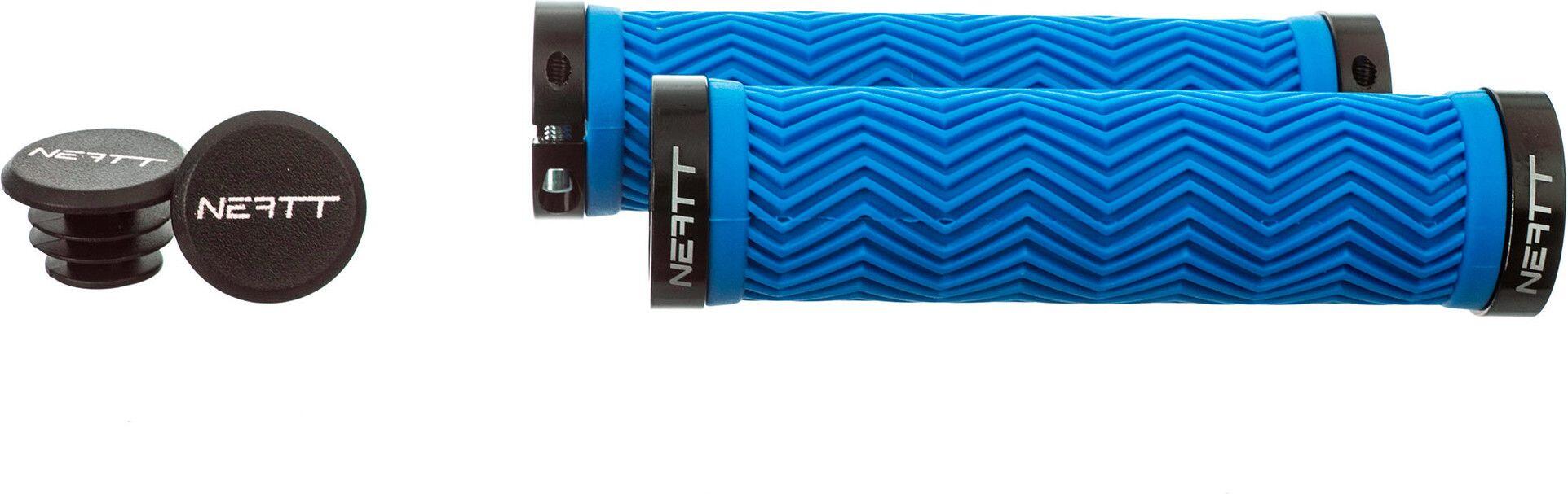 Neatt Lock On Fahrradgriffe - Neon Blau 2/4
