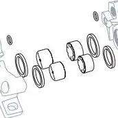 SRAM Disc Brake Caliper Piston Kit, Code 2011–2017 / Guide RE