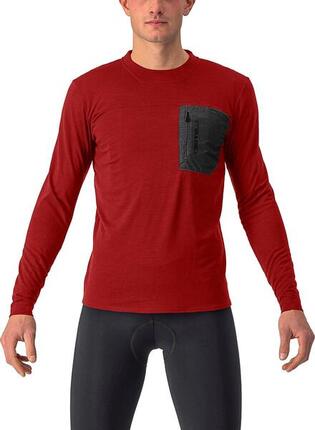 Castelli Unlimited Merino Langarmtrikot Rot