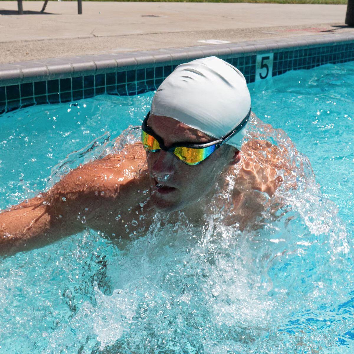 Finis Hayden Swim Goggles Black/Orange Mirror 2/5