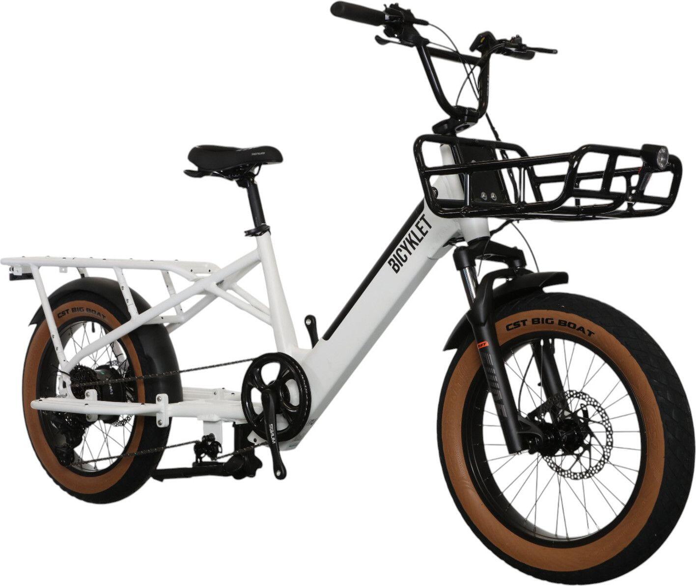 Bicyklet Elektrische Longtail Cargo Bike Shimano Deore 10S 670 Wh 20'' Wit 2/7