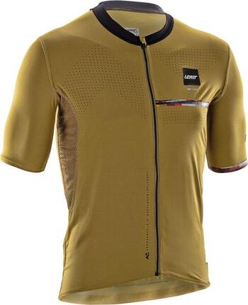 Maillot Manches Courtes Leatt Endurance 5.0 Cargo Marron Homme