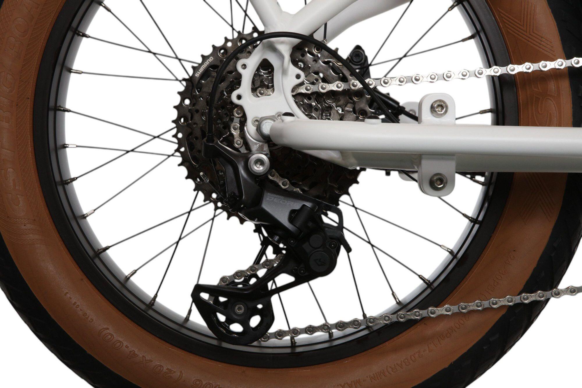 Bicyklet Elektrische Longtail Cargo Bike Shimano Deore 10S 670 Wh 20'' Wit 5/7