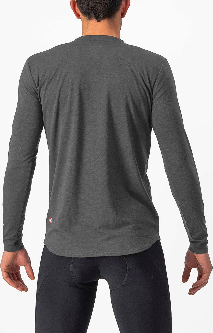 Maillot de manga larga Castelli Unlimited Merino Gris/Negro 2/2