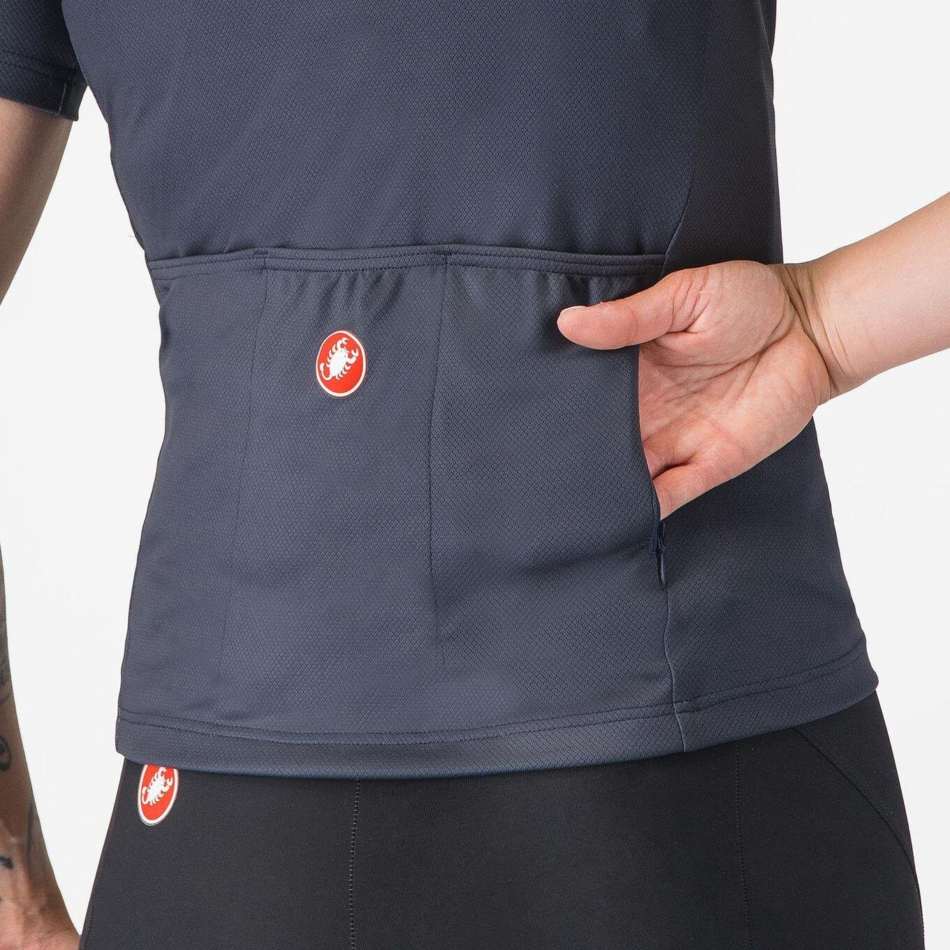 Castelli Libera 2 Women's Short-Sleeved Jersey Blue 3/4