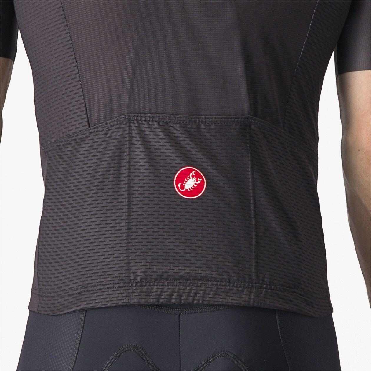 Maillot de manga corta Castelli Tradizione Gris/Rojo 4/7