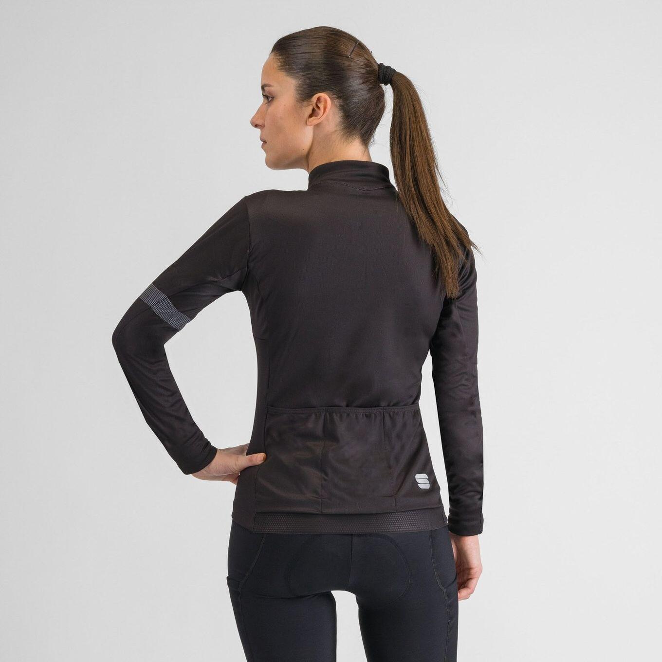 Langarm Trikot Women Sportful Supergiara Thermal Schwarze 2/5