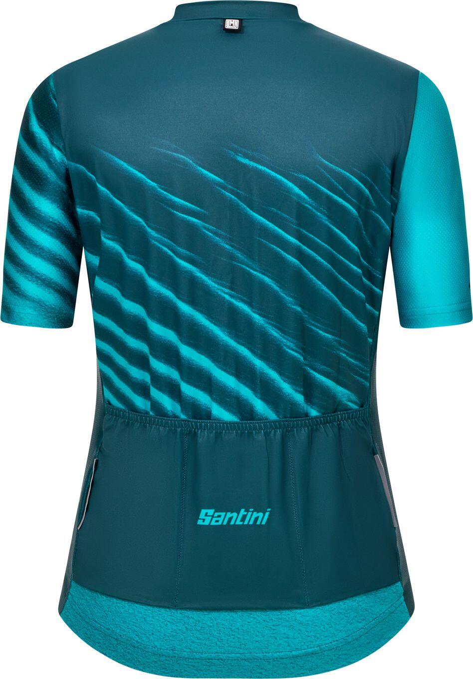 Santini Astro Turquoise Damestrui met Korte Mouwen 2/3