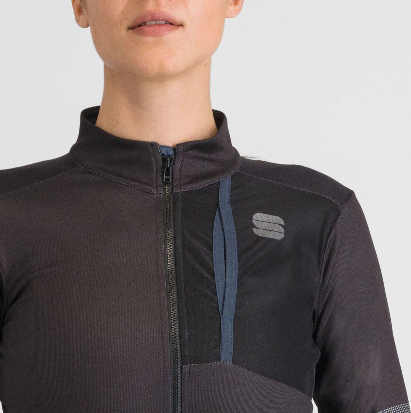 Langarm Trikot Women Sportful Supergiara Thermal Schwarze 4/5