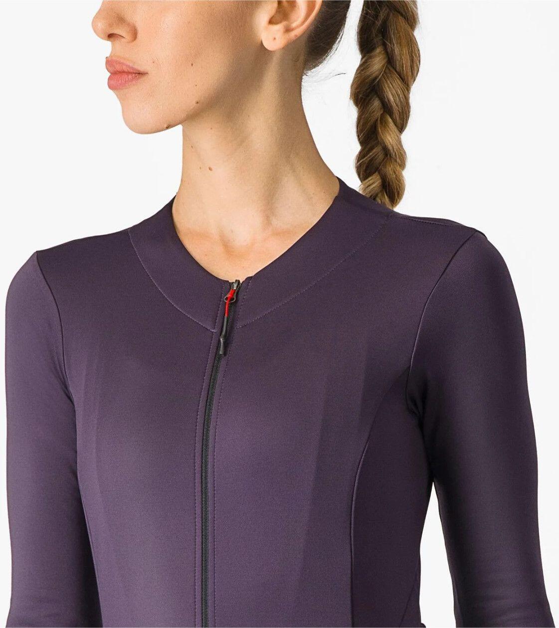 Maglia Fly LS donna a manica lunga viola 3/4