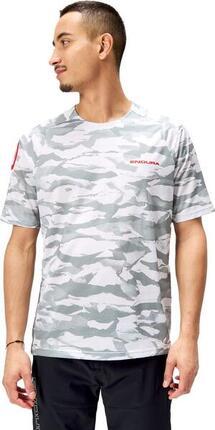 Maillot Manches Courtes Homme Endura Mountain Camo Gris