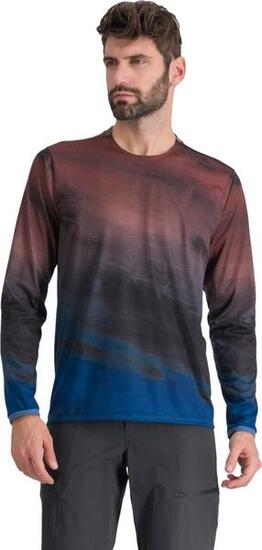 Maillot Manches Longues Sportful Flow Giara Bleu/Rouge
