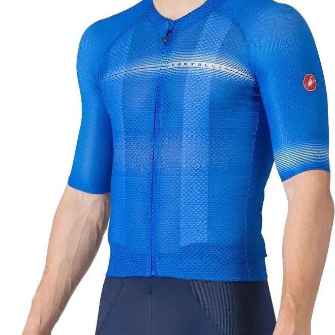 Castelli Climber's A/C Men's Blue Short Sleeve Jersey