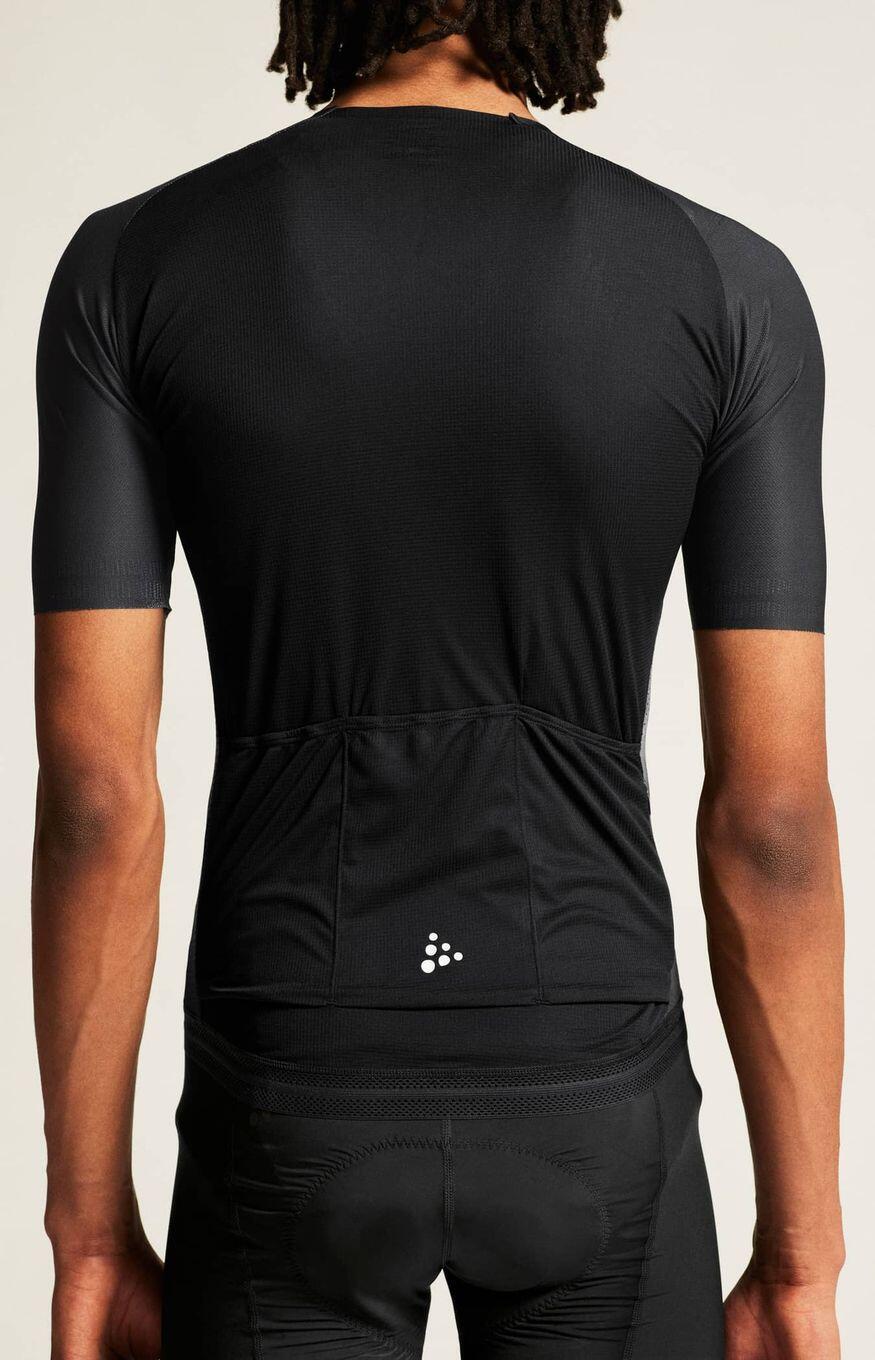 Maillot vélo à manches courtes Craft Pro Aerolight Noir/Gris Homme 4/7