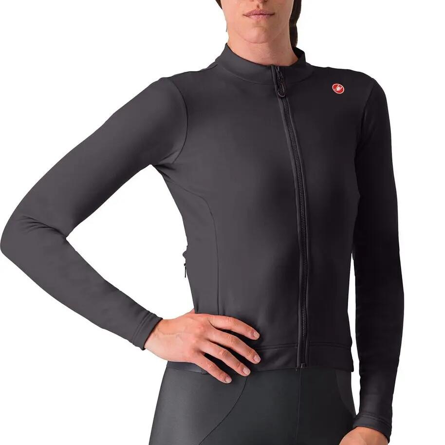 Castelli Espresso Thermal Women's Long Sleeve Jersey Black
