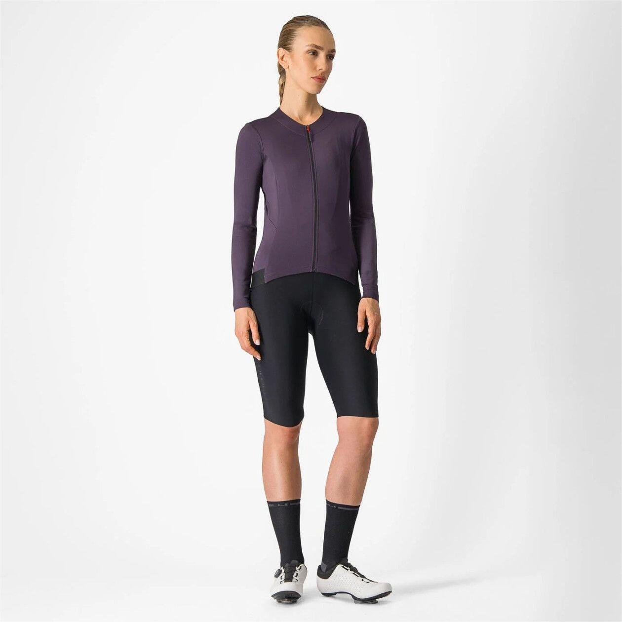 Maglia Fly LS donna a manica lunga viola 4/4